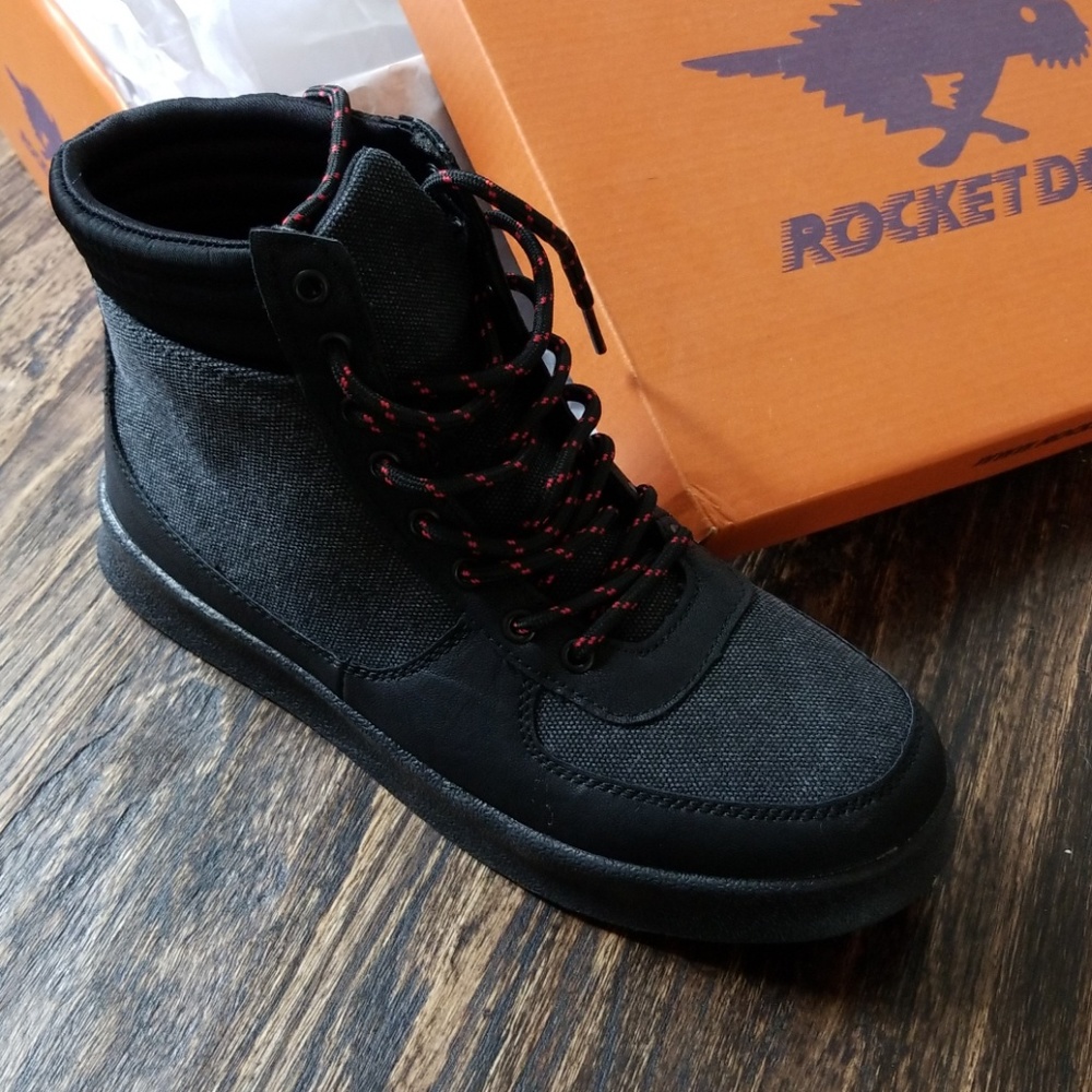 Rocket Dog "Gamer" grey sneaker boot 8.5 booties